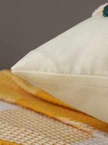 Funda de cojín sin relleno con bordado geométrico - Multicolor - Ver 3