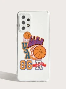 籃球圖案透明手機殼 - 彩色 - 查看 2