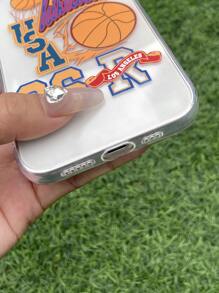 籃球圖案透明手機殼 - 彩色 - 查看 4