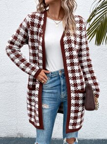 Áo len cardigan họa tiết răng sói - Nhiều màu - Xem 4