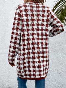 Áo len cardigan họa tiết răng sói - Nhiều màu - Xem 2