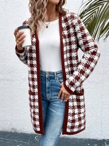 Áo len cardigan họa tiết răng sói - Nhiều màu - Xem 3