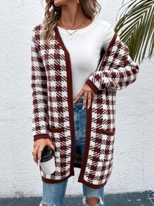 Áo len cardigan họa tiết răng sói - Nhiều màu - Xem 5