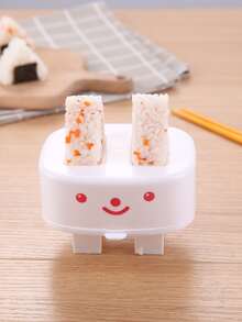 2 piezas Molde de sushi con estampado de dibujos animados - Blanco - Ver 5