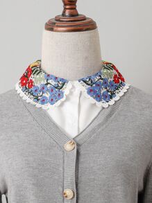 Cổ áo Dickey thêu hoa - Nhiều màu - Xem 4