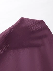 Modelyn Plunging Neck Ruched Waist Bodycon Dress - Purple - View 7