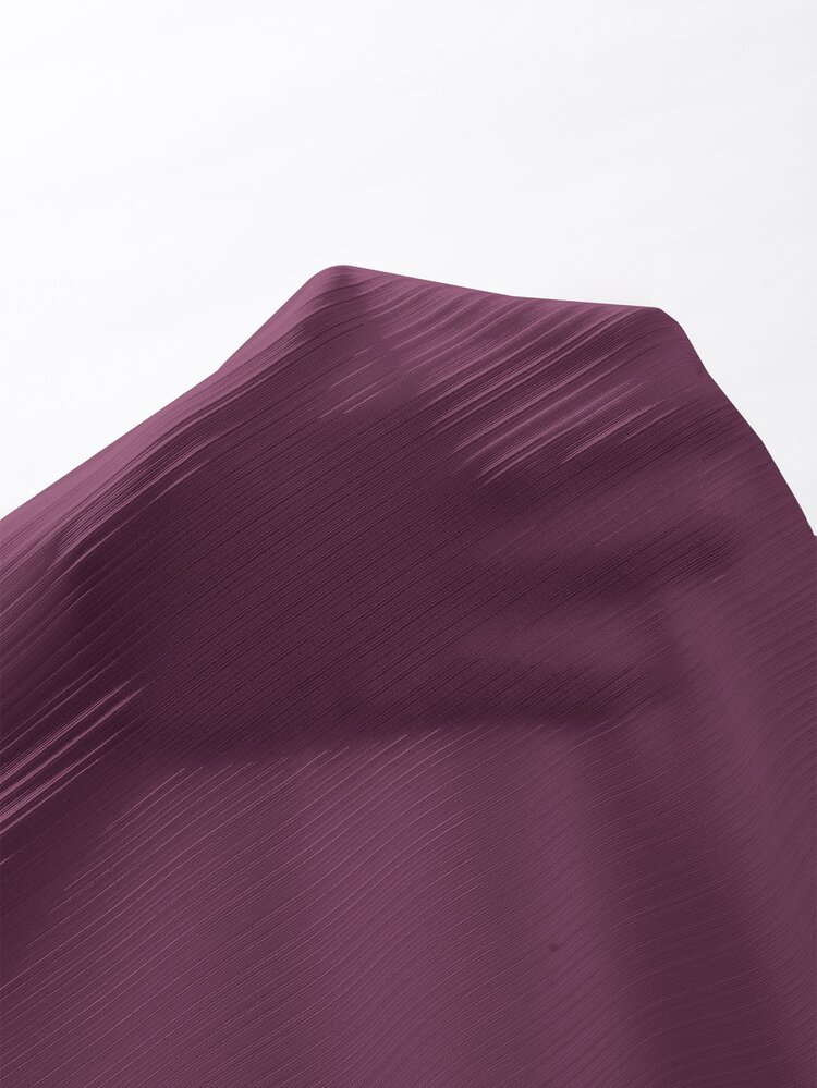 Modelyn 深V領抽褶腰緊身連衣裙 - 紫色 - 查看 7