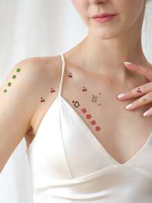 30sheets Cartoon Graphic Tattoo Sticker - Multicolor - View 2