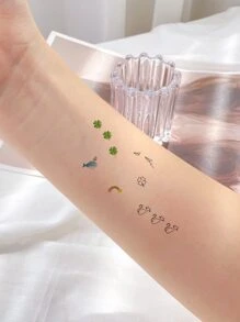 30sheets Cartoon Graphic Tattoo Sticker - Multicolor - View 4