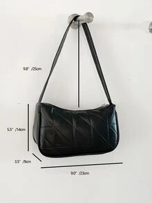 Chần Chi tiết Cái túi - màu đen - Xem 3