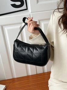 Chần Chi tiết Cái túi - màu đen - Xem 4