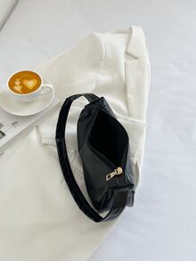 Chần Chi tiết Cái túi - màu đen - Xem 5