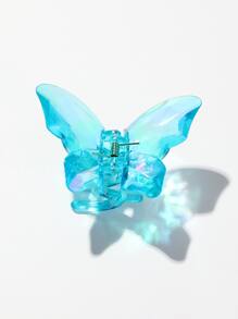Butterfly Design Hair Claw - Blue - View 4