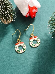 3 piezas Navidad Set joya guirnalda con diseño de diamante de imitación - Multicolor - Ver 4
