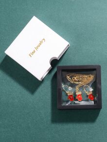 3 piezas Navidad Set joya Guante & diamante de imitación - Multicolor - Ver 3