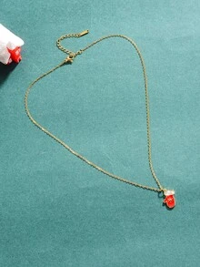 3 piezas Navidad Set joya Guante & diamante de imitación - Multicolor - Ver 7