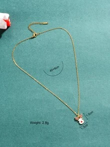 3 piezas Set joya Navidad con diseño de diamante de imitación alce - Multicolor - Ver 4