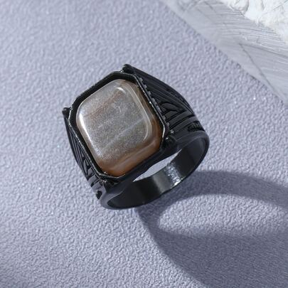 Men Square Decor Ring