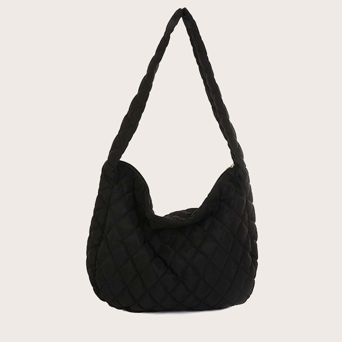 Fuzzy,Soft,Plush,Fluffy Large Capacity Quilted Fluffy Shoulder Bag For Girls,Women,College Students,Rookies & White-Collar Workers For Work,Office,Commute,For Autumn & Winter,Warm Winter,Outdoors, Minimalist Style Women Bag, Perfectly Matching With Fall Outfits Womenfall Clothes For Women