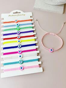 RINTOLER 12入組邪惡之眼裝飾手環 - 彩色 - 查看 1