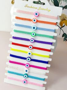 RINTOLER 12入組邪惡之眼裝飾手環 - 彩色 - 查看 5