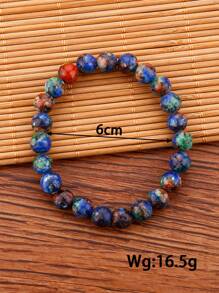 Vòng tay đính cườm đá - Nhiều màu - Xem 3