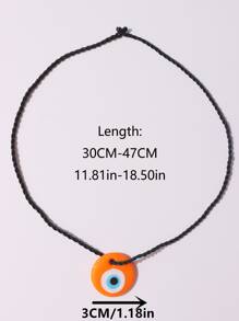 Vòng cổ Bùa Mắt Ác - trái cam - Xem 3