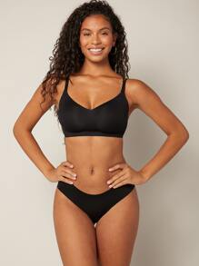 LUVLETTE Dream Curve 2ndSkin  Seamless T-Shirt Bra - Black - View 9