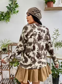 ROMWE PUNK Plus Tie Dye Jumper - Multicolor - View 2