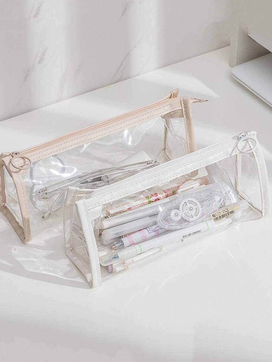 1 pieza Estuche de color al azar - transparente - Ver 1