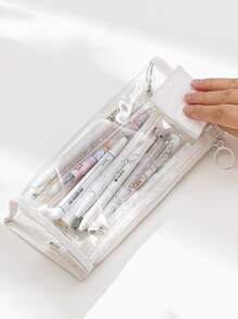 1 pieza Estuche de color al azar - transparente - Ver 2