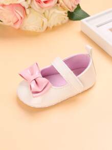 嬰兒蝴蝶結裝飾瑪麗珍平底鞋 - 白色 - 查看 5