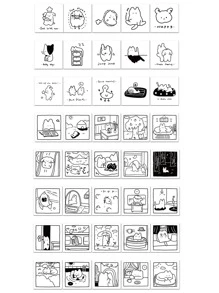 40/200pcs Cartoon Doodle Stickers,School Supplies,Back To School - Multicolor - View 5