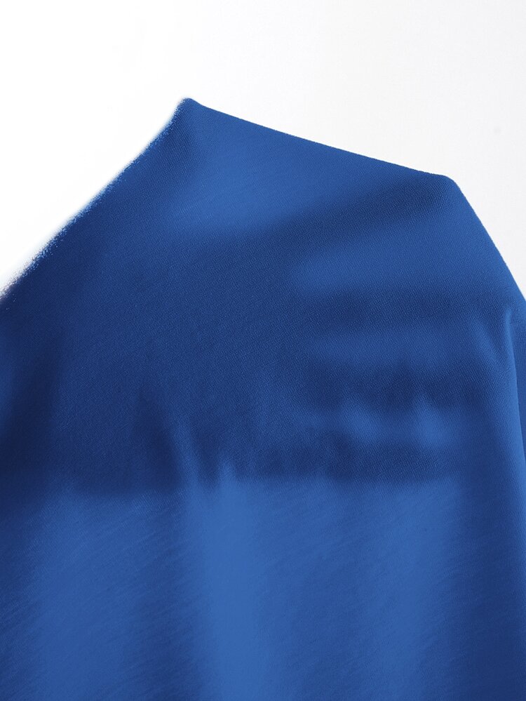 SHEIN Essnce Áo hai dây màu trơn Giải trí - Xanh đậm - Xem 6