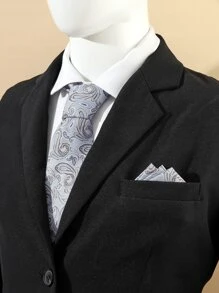 Men Paisley Pattern Tie & Bandana - Multicolor - View 1