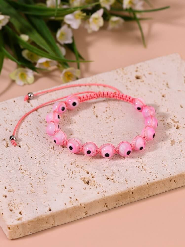 Vòng đeo tay trang trí mắt - Hồng - Xem 4