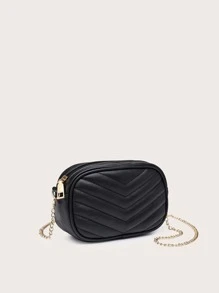 Mini Chevron Gesteppte Hüfttasche, schicke Bauchtasche für den ersten Schultag