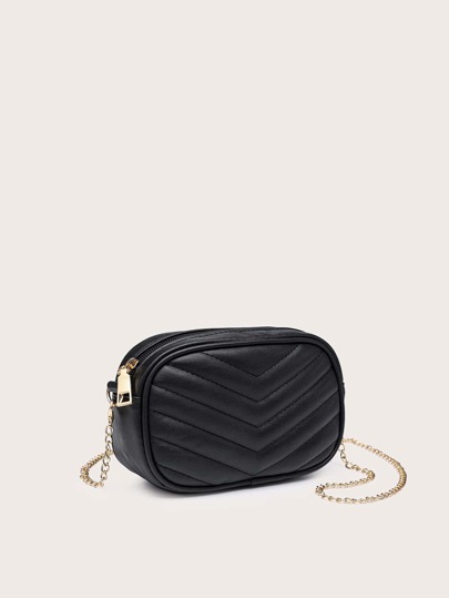 Mini Chevron Quilted Belt Bag, Preppy Bum Bag For The First Day Of School, Western Purse For Women