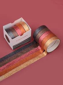 5入組亮片細節素色顏色和紙膠帶 - 彩色 - 查看 9