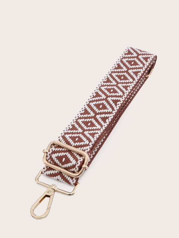 1pc Vacation Geometric Pattern Printed Bag Strap Replacement