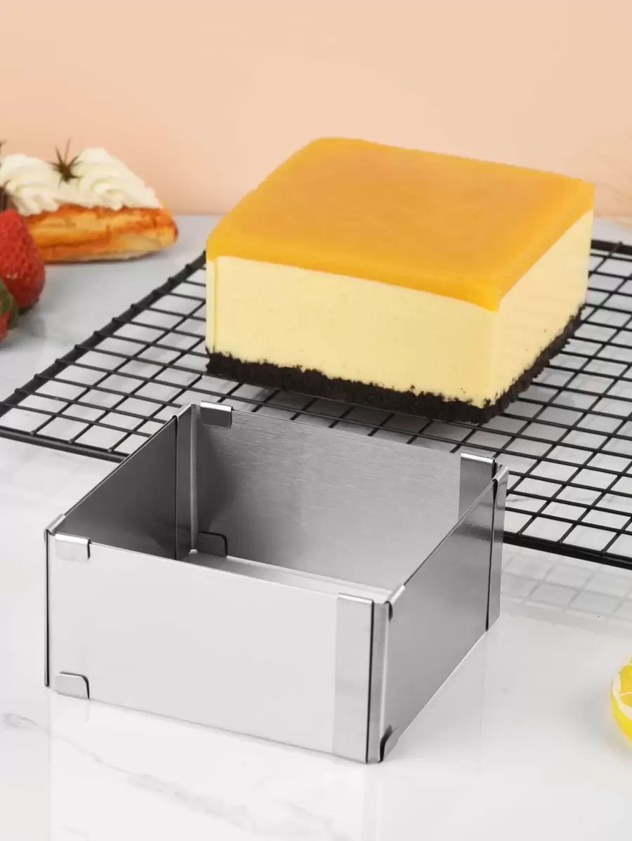 1pc Adjustable Stainless Steel Cake Ring