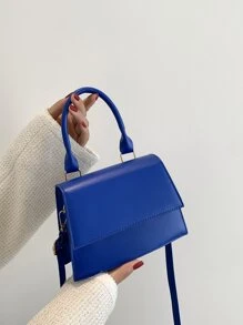 Mini Flap Square Bag - Royal Blue - View 1