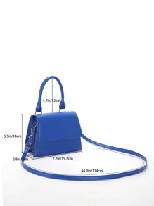 Mini Flap Square Bag - Royal Blue - View 8