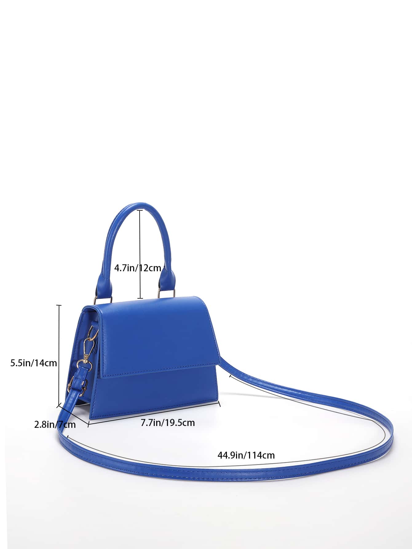 Mini Flap Square Bag - Royal Blue - View 8