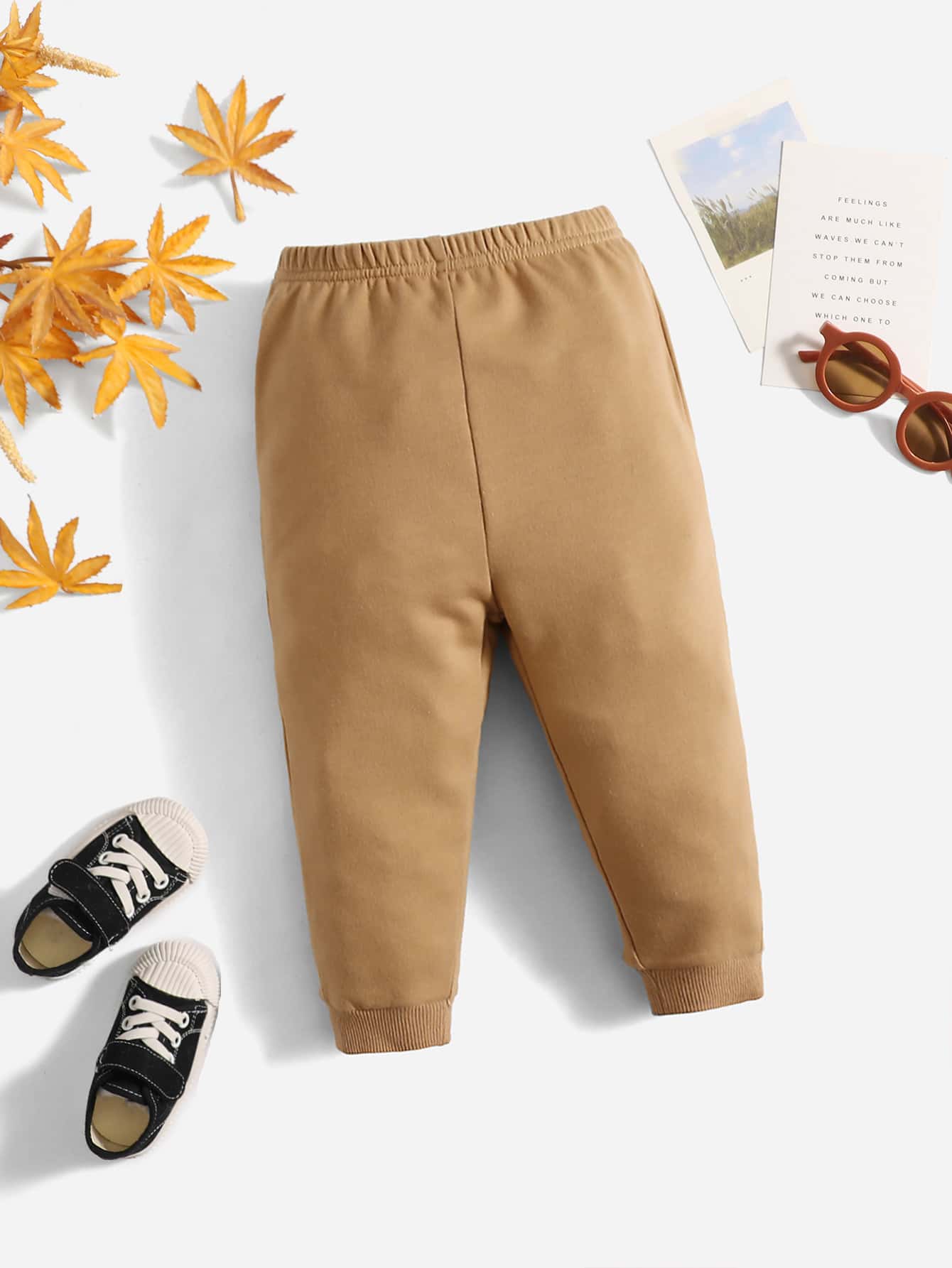 SHEIN 嬰兒彈性腰帶衛褲