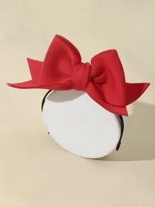Bow Decor Pet Headband - Red - View 3