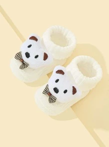 Bebé 1 par Calcetines con diseño de oso - Blanco - Ver 2