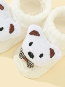 Bebé 1 par Calcetines con diseño de oso - Blanco - Ver 3