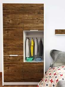 1卷 PVC 墙纸,现代木纹墙胶卷,适用于家庭,翻新贴纸剥离墙板,墙纸,壁纸,春季装饰品让您的家焕然一新,拉玛装饰贴纸 - 棕色 - 查看 7