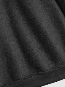 SHEIN Tween Boy Reflective Graphic Print Sweatshirt - Black - View 4